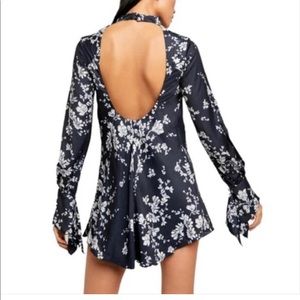 Free people black aris night out dress
